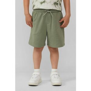 Pantaloni scurti cu talie ajustabila si model uni imagine