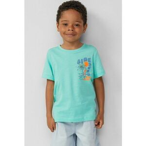 Tricou cu decolteu la baza gatului si imprimeu imagine