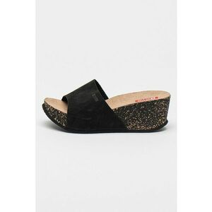 Saboti wedge de piele intoarsa imagine