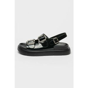 Sandale slingback de piele lacuita imagine