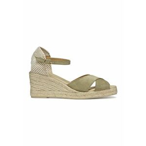 Espadrile de piele intoarsa si material textil imagine