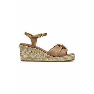 Sandale din piele cu talpa wedge imagine