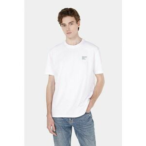 Tricou cu decolteu la baza gatului si imprimeu pe partea din spate imagine