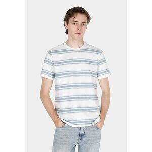 Tricou cu decolteu la baza gatului si dungi imagine