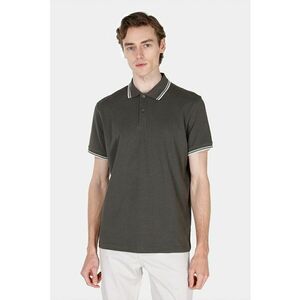 Tricou regular fit cu guler polo imagine