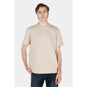 Tricou texturat cu decolteu la baza gatului imagine