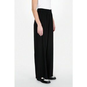 Pantaloni din amestec de in cu croiala ampla imagine