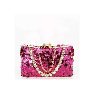 Geanta clutch fucsia cu paiete BYH-896 05 17327 imagine