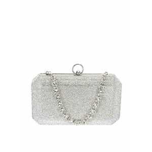 Geanta clutch argintiu cu pietricele BCK-1110 05 17317 imagine