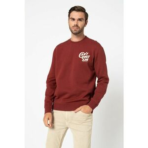 Bluza sport regular fit cu broderie Can´T Bust´Em - Rosu inchis/alb prafuit - imagine