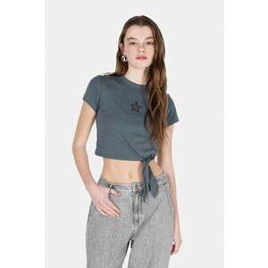 Tricou crop cu detaliu stea imagine