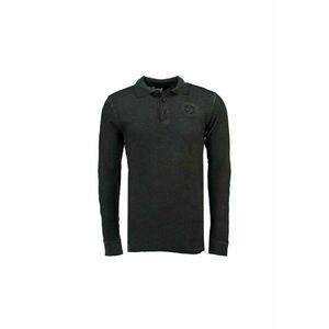 Tricou polo baieti negru - 100% bumbac - cu logo - pentru stil de viata casual - imagine