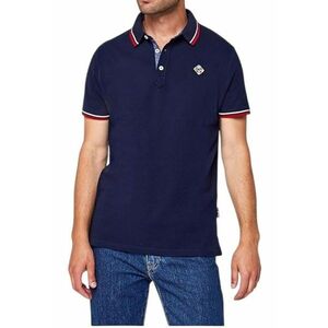 Tricou polo barbatesc bumbac - albastru marin - design modern - maneci scurte - imagine