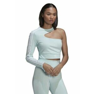 Bluza crop cu model asimetric fara o maneca - imagine