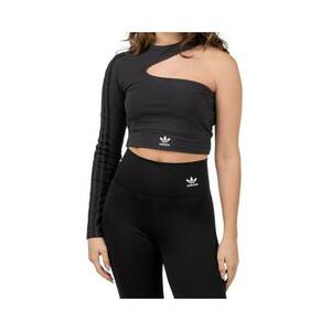 Bluza crop cu model asimetric - imagine