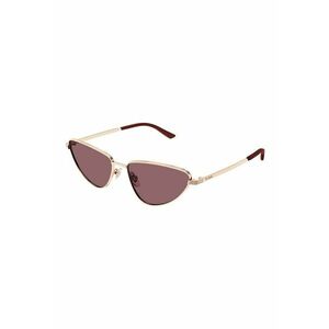 Ochelari de soare cat-eye cu rame metalice - Auriu - imagine