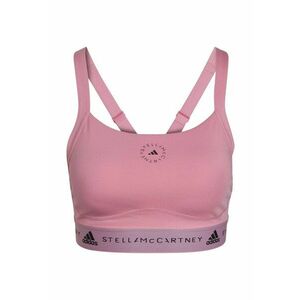 Bustiera sport cusaturi plate - poliester/elastan - roz imagine