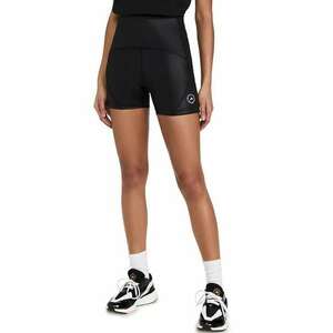 Pantaloni scurti sport dama poliester/elastan - negru - imagine
