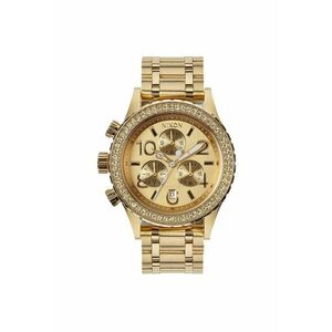 Ceas dama 38-20 Chrono All Gold Crystal - rezistent la apa - inox placat cu aur - 38 mm - auriu imagine