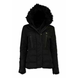 Jacheta matlasata neagra - poliester - pentru femei - stil de viata - activitati in aer liber - imagine