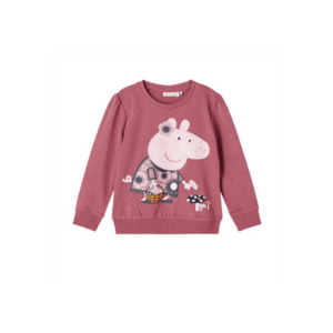 Hanorac copii - Peppa Pig - Bumbac/Poliester - Roz imagine