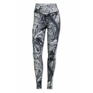 Colanti sport dama gri/alb - elastic - respirabil - poliester reciclat/elastan - imagine