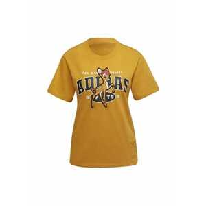 Tricou dama Bumbac - Broderie cu Bambi - Galben - imagine