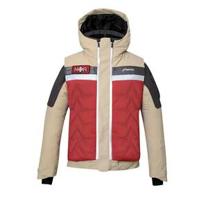 Geaca de schi 3 in 1 bej - poliester - cu gluga - pentru barbati - imagine