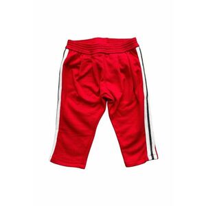 Pantaloni copii rosu - bumbac - dungi - imagine