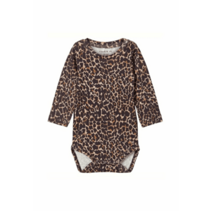 Body-uri copii leopard - maro - bumbac - imagine