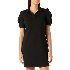 Rochie dama mini - neagra - poliester - fara model - imagine