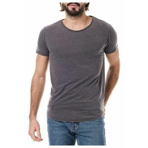 Tricou barbati gri - bumbac - croiala lejera - stil clasic - set nou - imagine