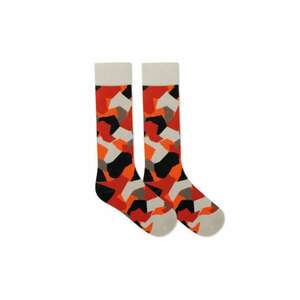 Sosete sport copii - schi - respirabile - portocalii - bumbac/elastan - set imagine
