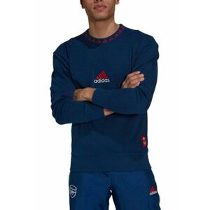 Hanorac sport model Arsenal - albastru marin - bumbac reciclat - croiala clasica - imagine