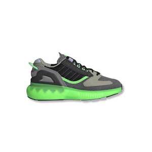 Pantofi sport copii ZX 5K Boost - gri - material textil - talpa cauciuc - sistem de inchidere cu sireturi - imagine