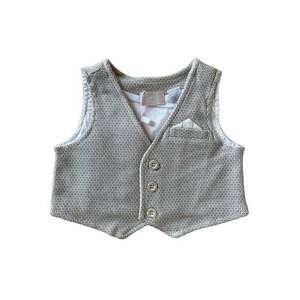 Vesta baieti clasic - bej - 95% bumbac - 5% elastan imagine