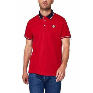 Tricou polo barbatesc bumbac - rosu - design modern - maneci scurte - imagine