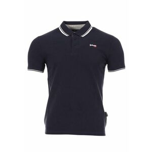 Tricou polo barbatesc bumbac - negru - design modern - maneci scurte - imagine