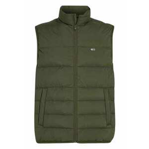 Vesta pentru barbati Tommy Jeans - puf si pene - verde - poliamida - imagine