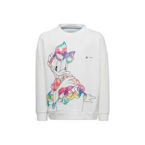 Hanorac copii Daisy - Bumbac/Poliester - Oversize - Alb imagine