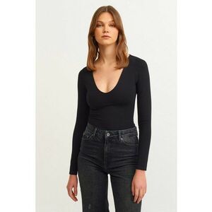 Bluza slim fit cu decolteu in V imagine