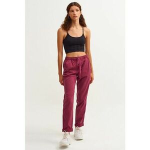 Pantaloni de lyocell si bumbac cu snur in talie imagine
