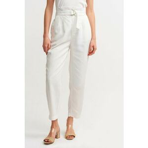 Pantaloni crop cu talie inalta imagine