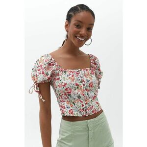 Bluza crop cu imprimeu imagine