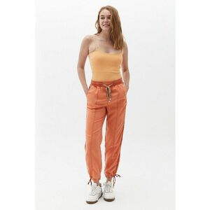 Pantaloni de trening din lyocell cu talie inalta si terminatii cu snur de ajustare imagine