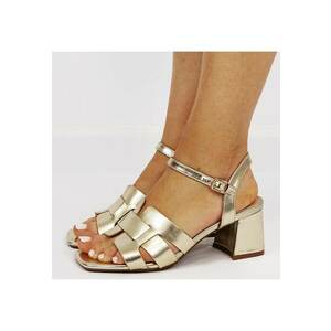 Sandale elegante aurii cu toc masiv BYX9232 M12 17377 imagine