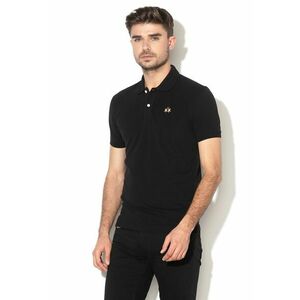Tricou polo slim fit din material pique imagine