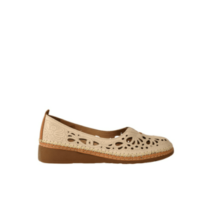 Pantofi casual - dama - D27-04214 bej - piele naturala imagine