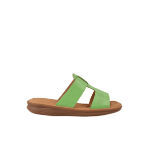 Papuci casual - dama - 50031 verde - piele naturala imagine