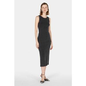 Rochie din denim cu slit pe spate imagine